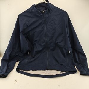 Zero Restriction Navy Blue Zip-Up Golf Jacket